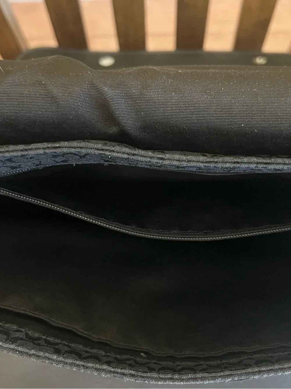 Coach Black Signature Hudson Messenger with Adjustable Strap